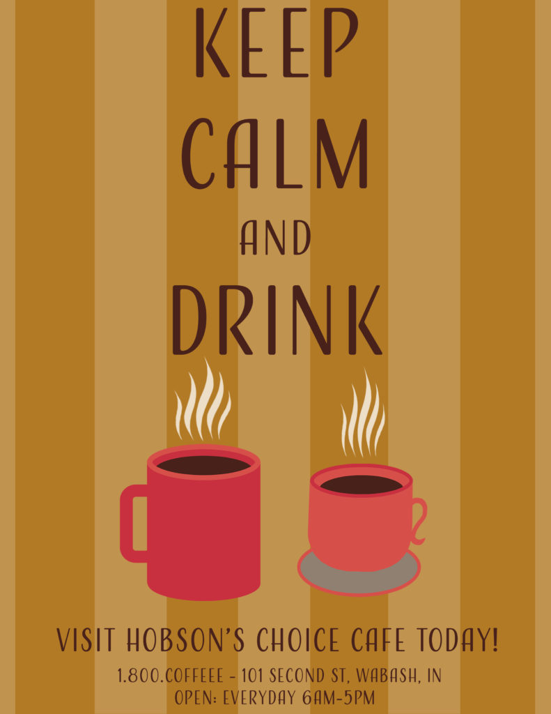 Ad For Hobson's Choice Cafe